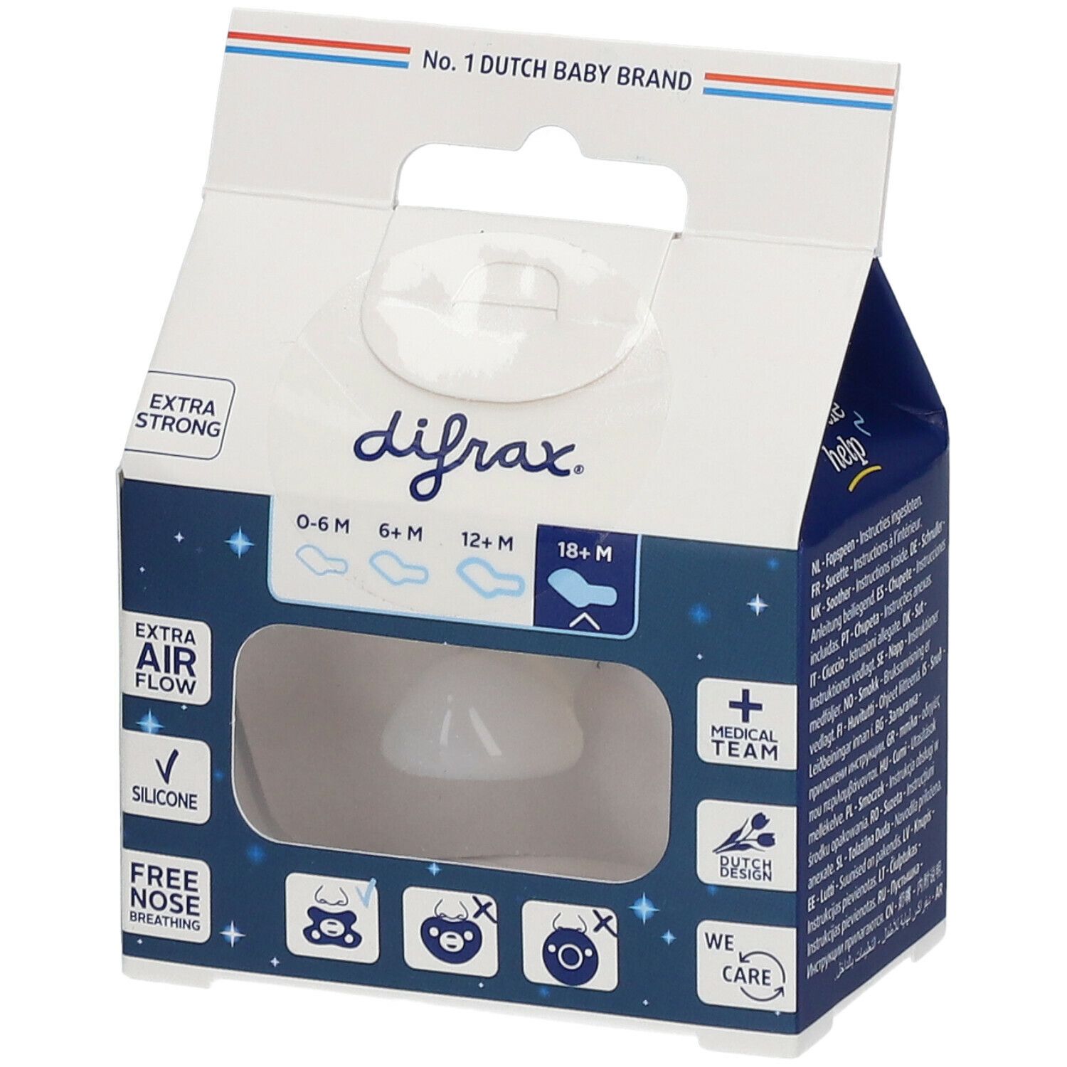 Difrax Soother Dental Night +18m