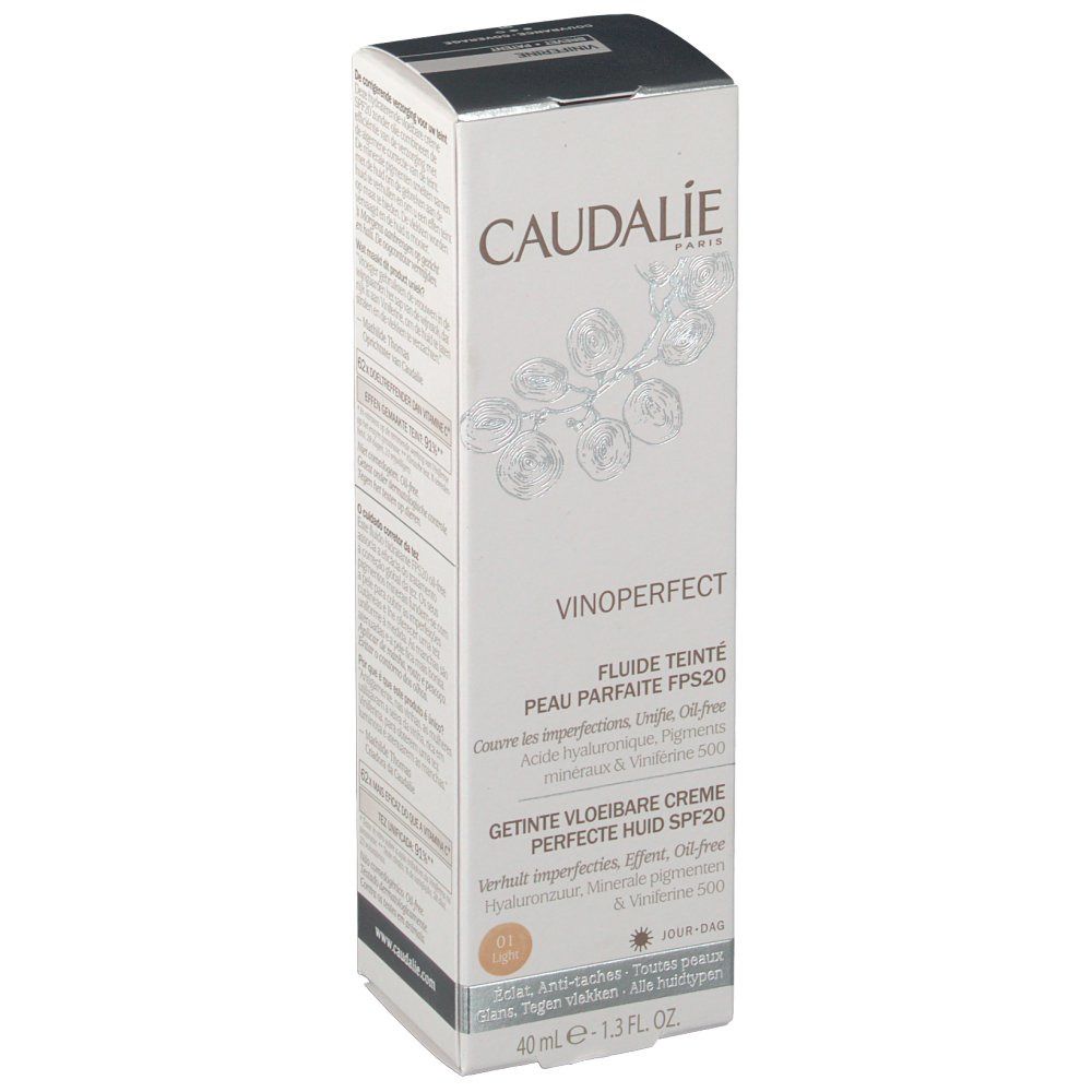 Caudalie Vinoperfect Fluido Colorato Pelle Perfetta SPF20 Light