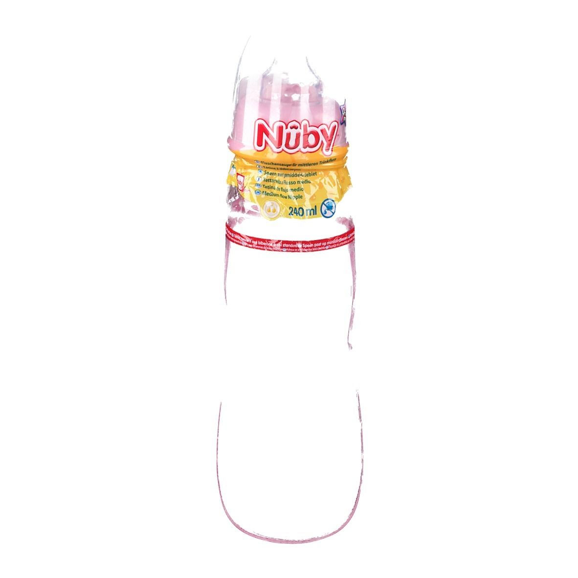 Nuby Feeding Bottle Medium Flow 0-12m 240ml