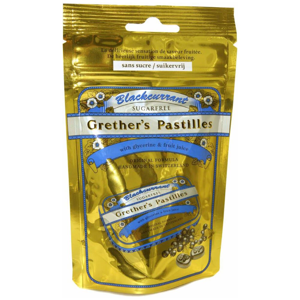 Grethers Pastilles Blackcurrant Senza Zucchero Ricarica