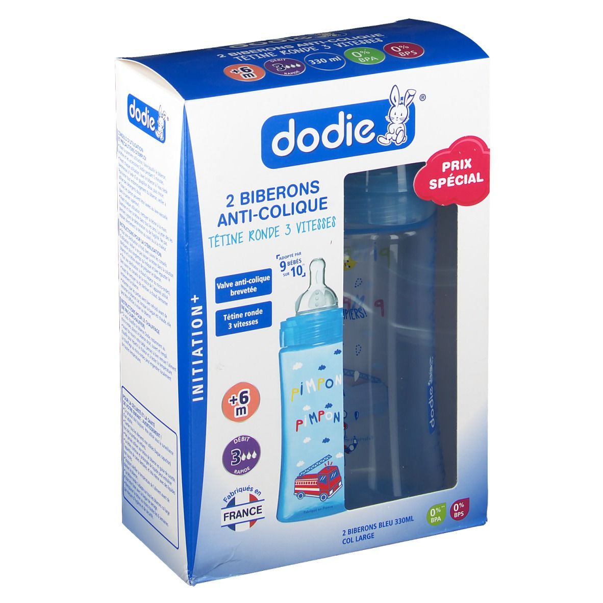 Dodie Box Blue Fire Brigade + Feeding Bottle +6 Months