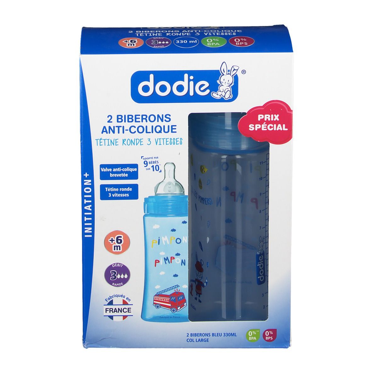 Dodie Box Blue Fire Brigade + Feeding Bottle +6 Months