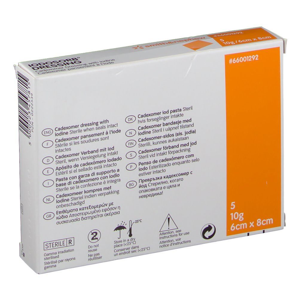 Smith & Nephew Iodosorb® Dressing 6 x 8 cm