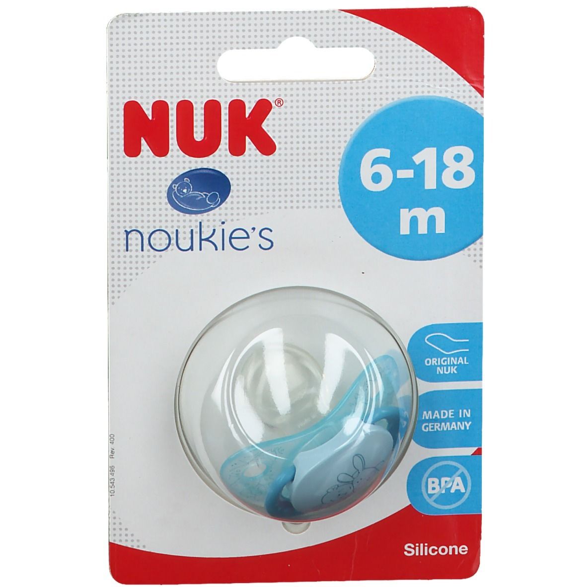 Nuk Pacifier Trendline Light Blue 6-18 Months