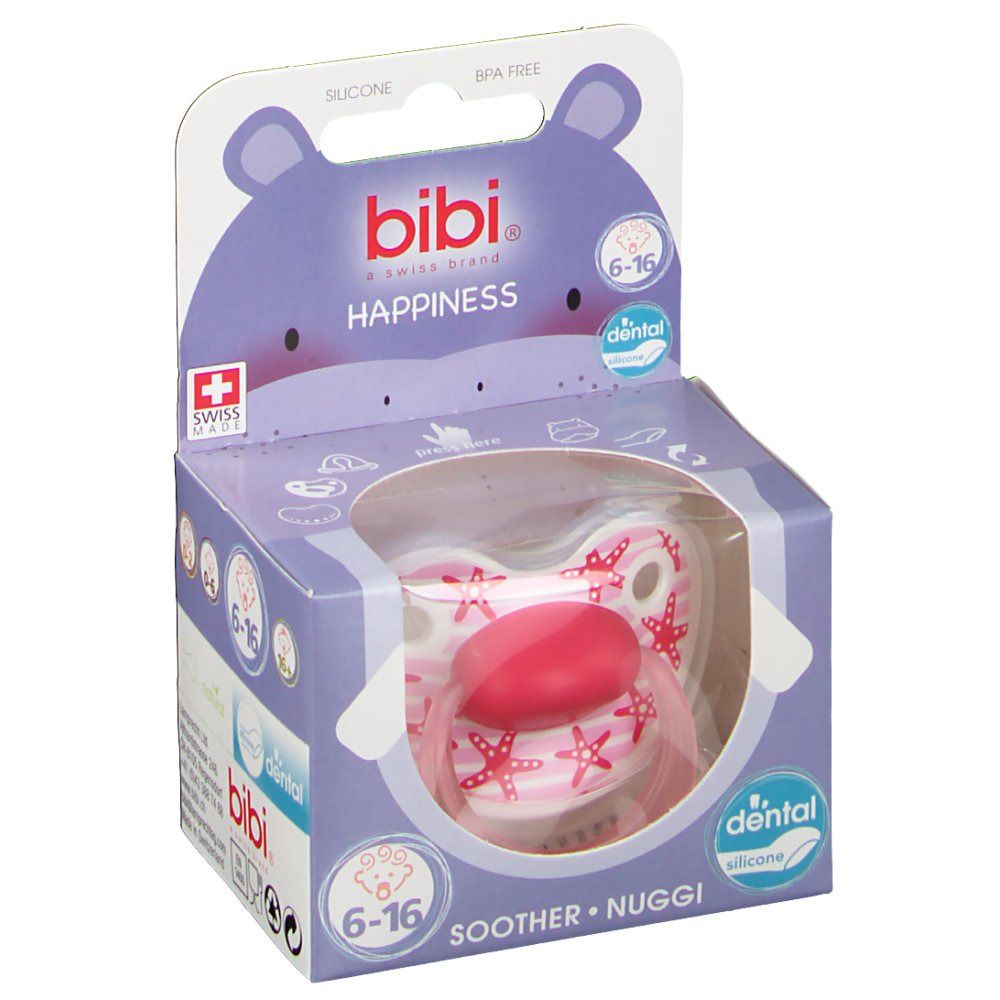 Bibi® HAPPINESS Succhietto Dentale 6-16 Mesi
