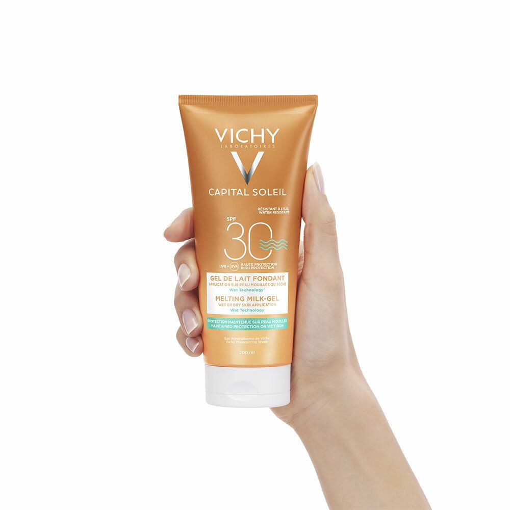 Vichy Gel-latte ultra fondente per pelle bagnata o asciutta SPF 30