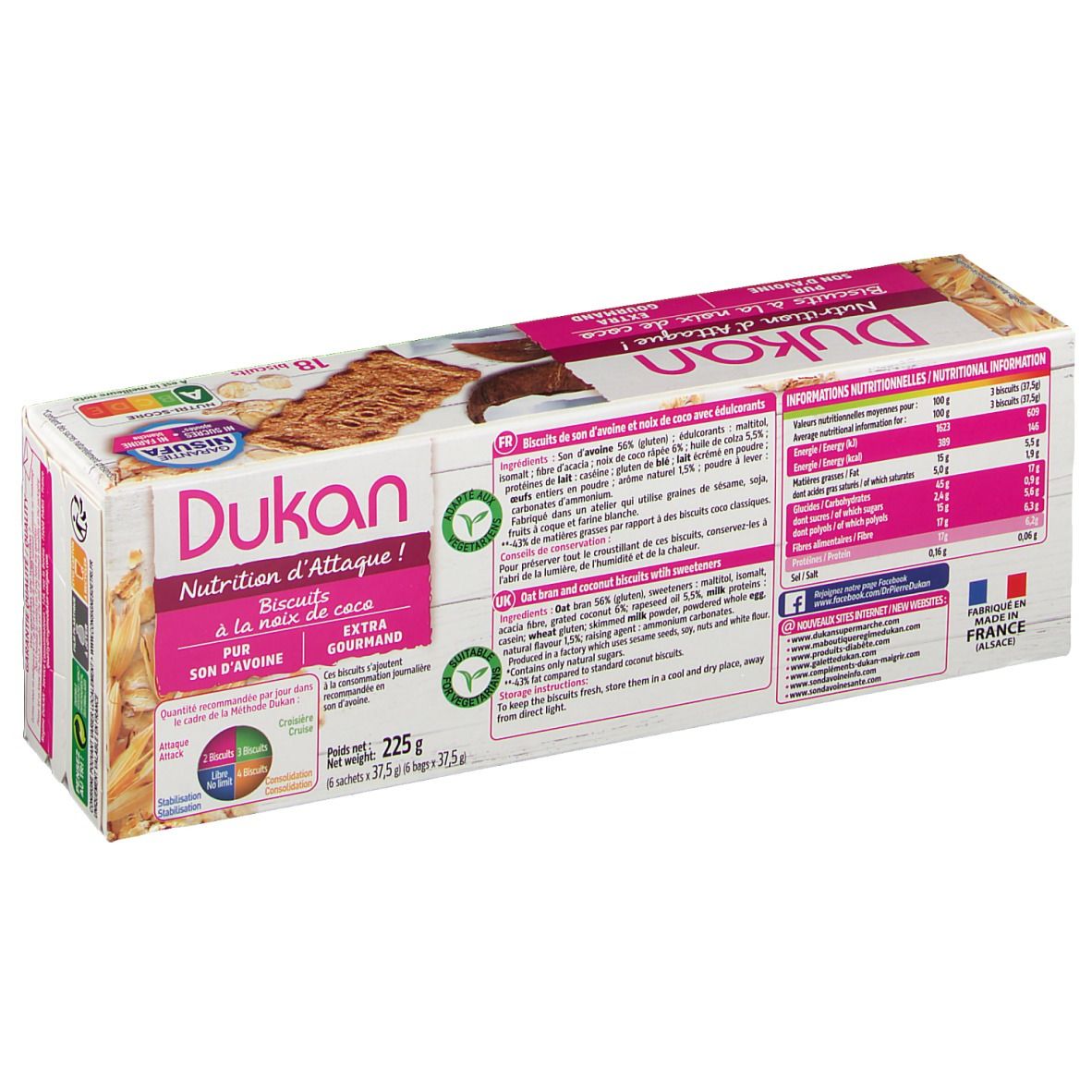 Dukan Biscotti al Cocco