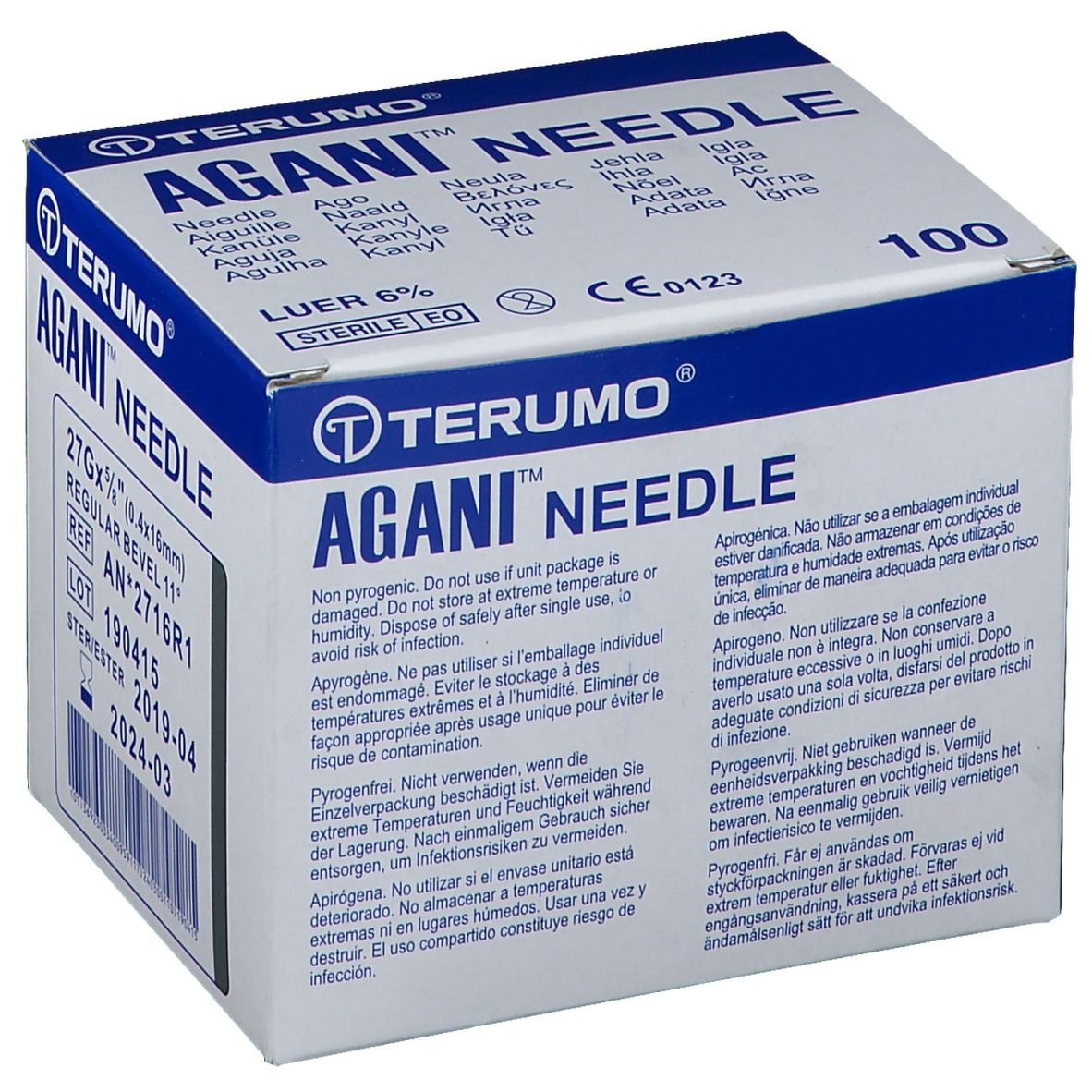 Terumo Agani Aghi 27G