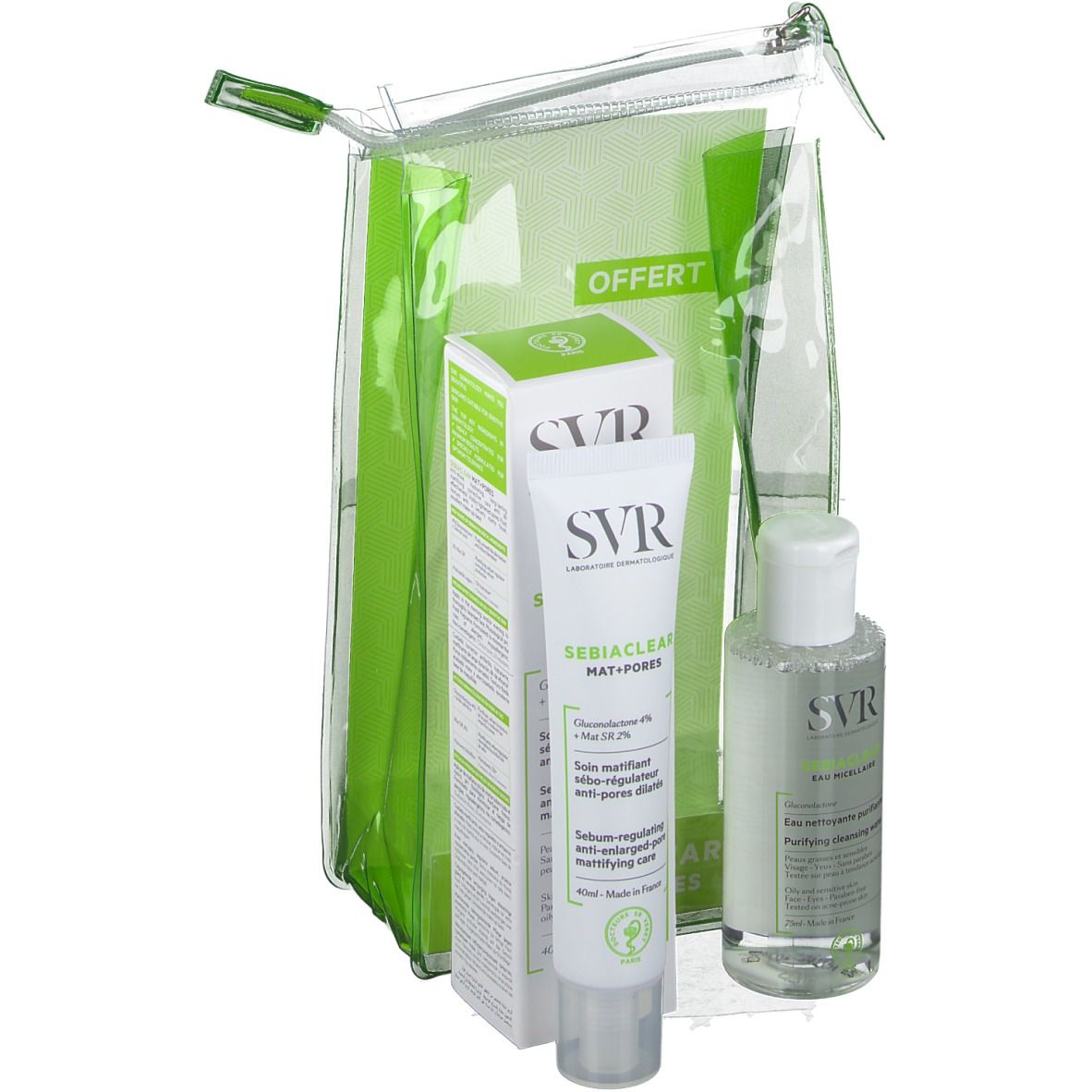 SVR Coffret Sebiaclear Mat+Pores 40ml + Micellar Water 75ml