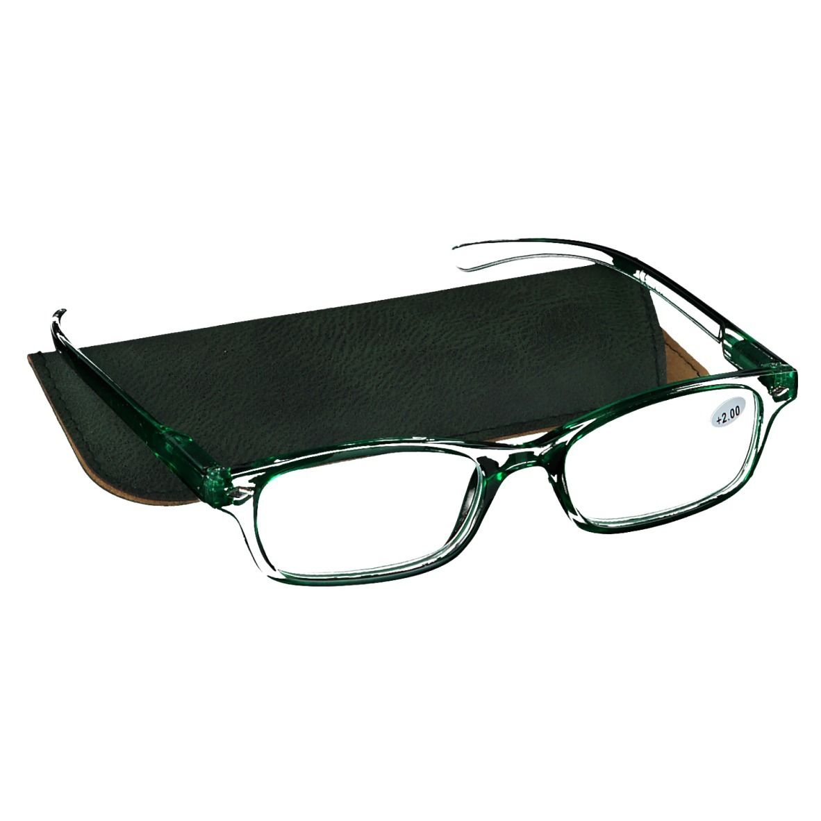 Pharma Glasses Reading Glasses Green +2