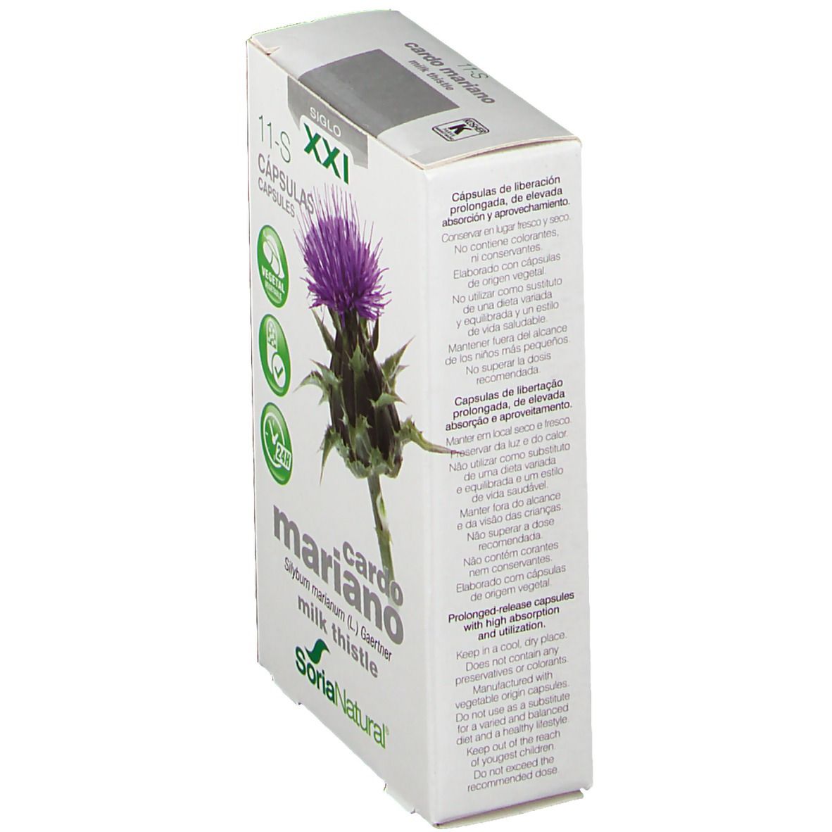 Soria Natural Silybum Marianum Xxi 600 mg