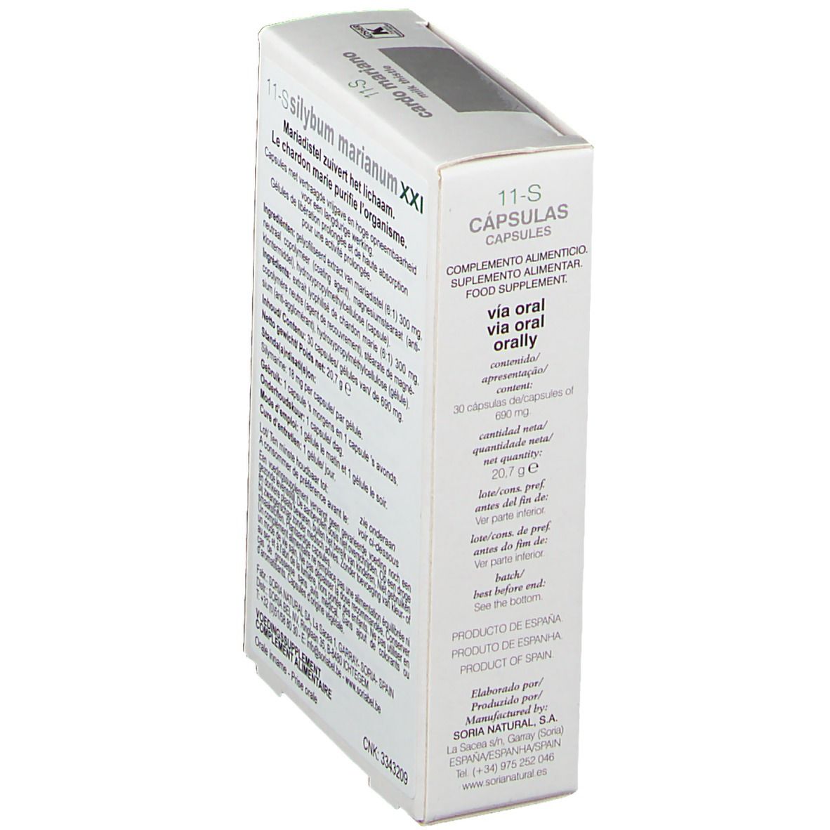 Soria Natural Silybum Marianum Xxi 600 mg