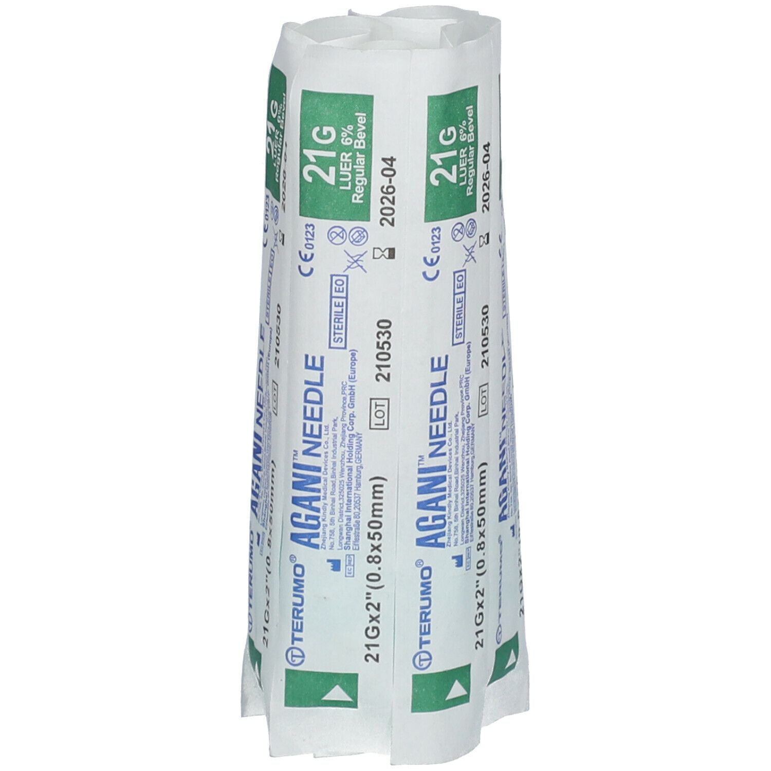 Terumo Agani Needle 21g 2 RB Green