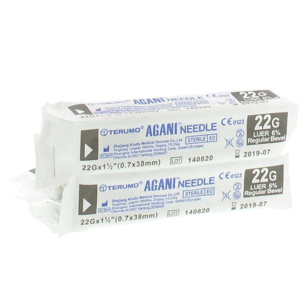 Terumo Agani Needle 22g 1 1/2 RB Black