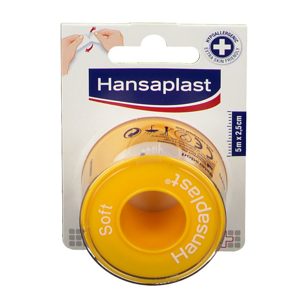 Hansaplast® Soft Cerotto su Rocchetto 5 m x 2,5 cm