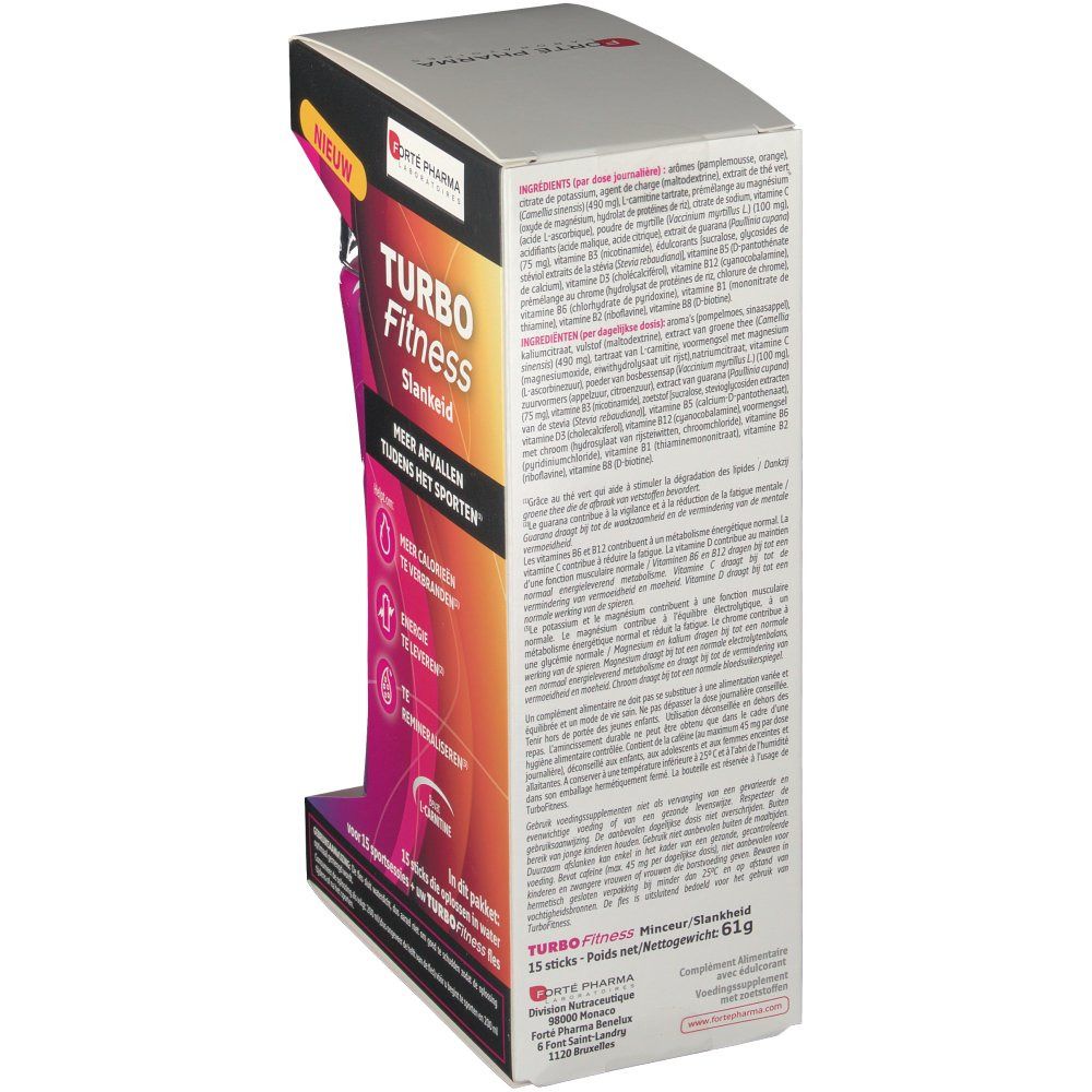 Forte Pharma Turbo Fitness Slenderness Bottle + 15 Sticks