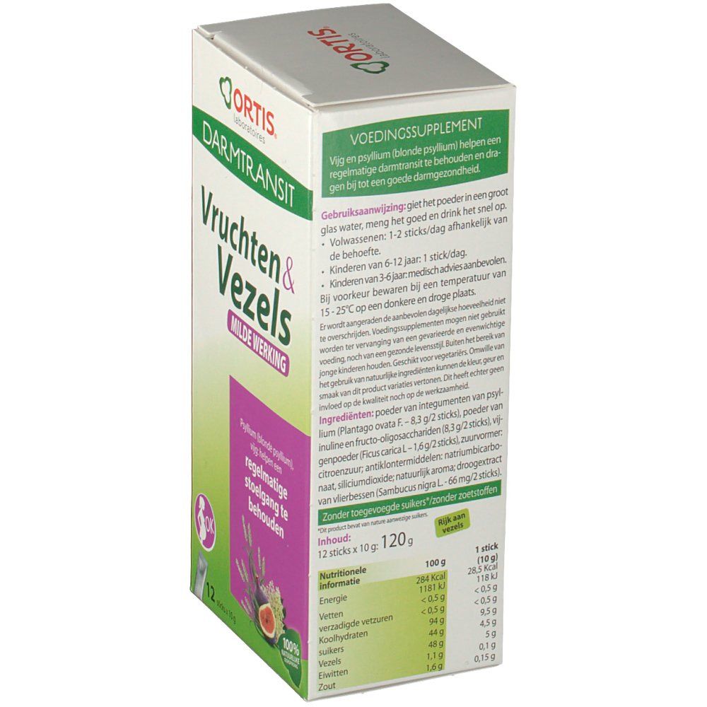 Ortis Fruit + Fibers Mild Action Stick