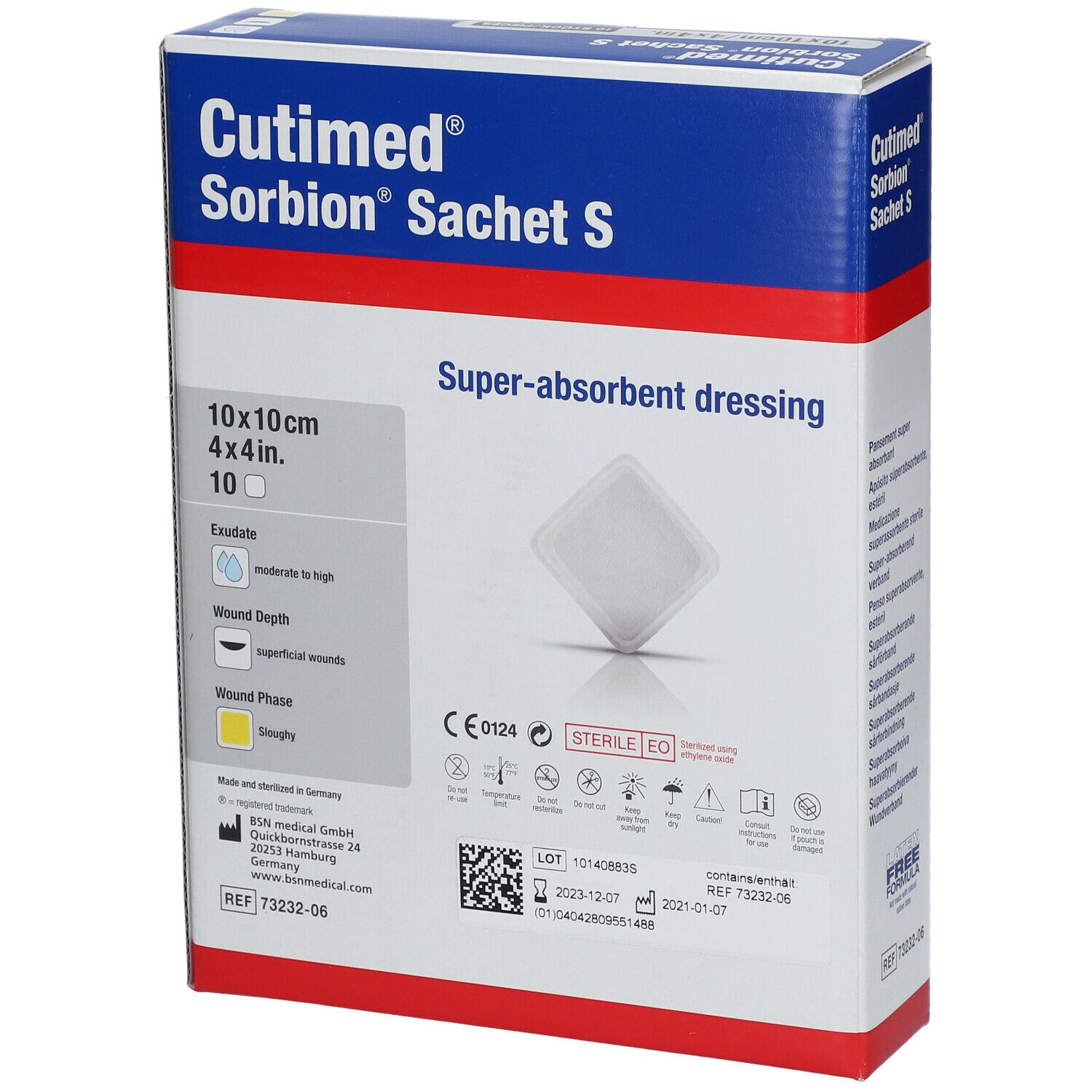 Cutimed Sorbion Sachet S 10x10cm 7323206
