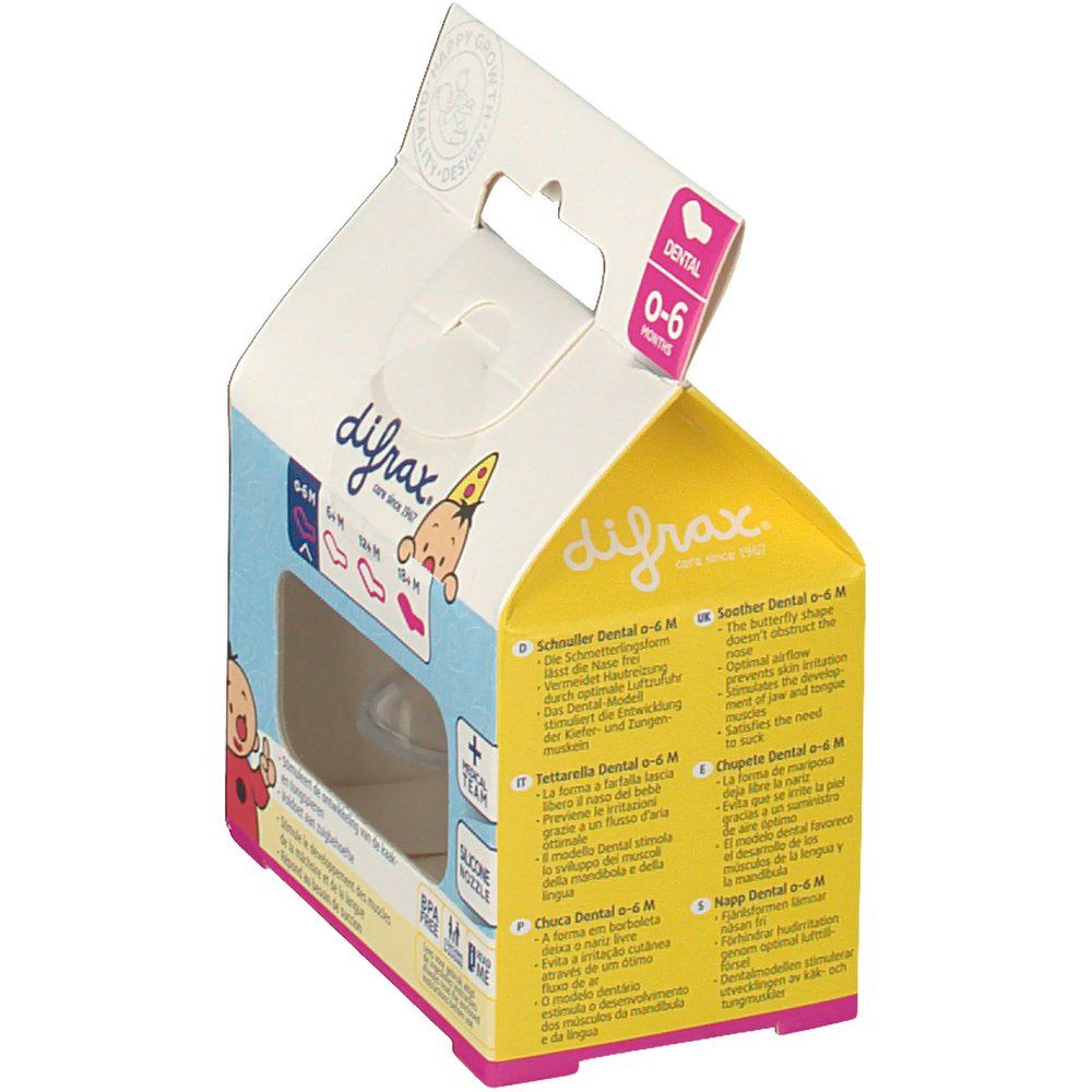 Difrax Dental Soother Bumba 0-6 Months