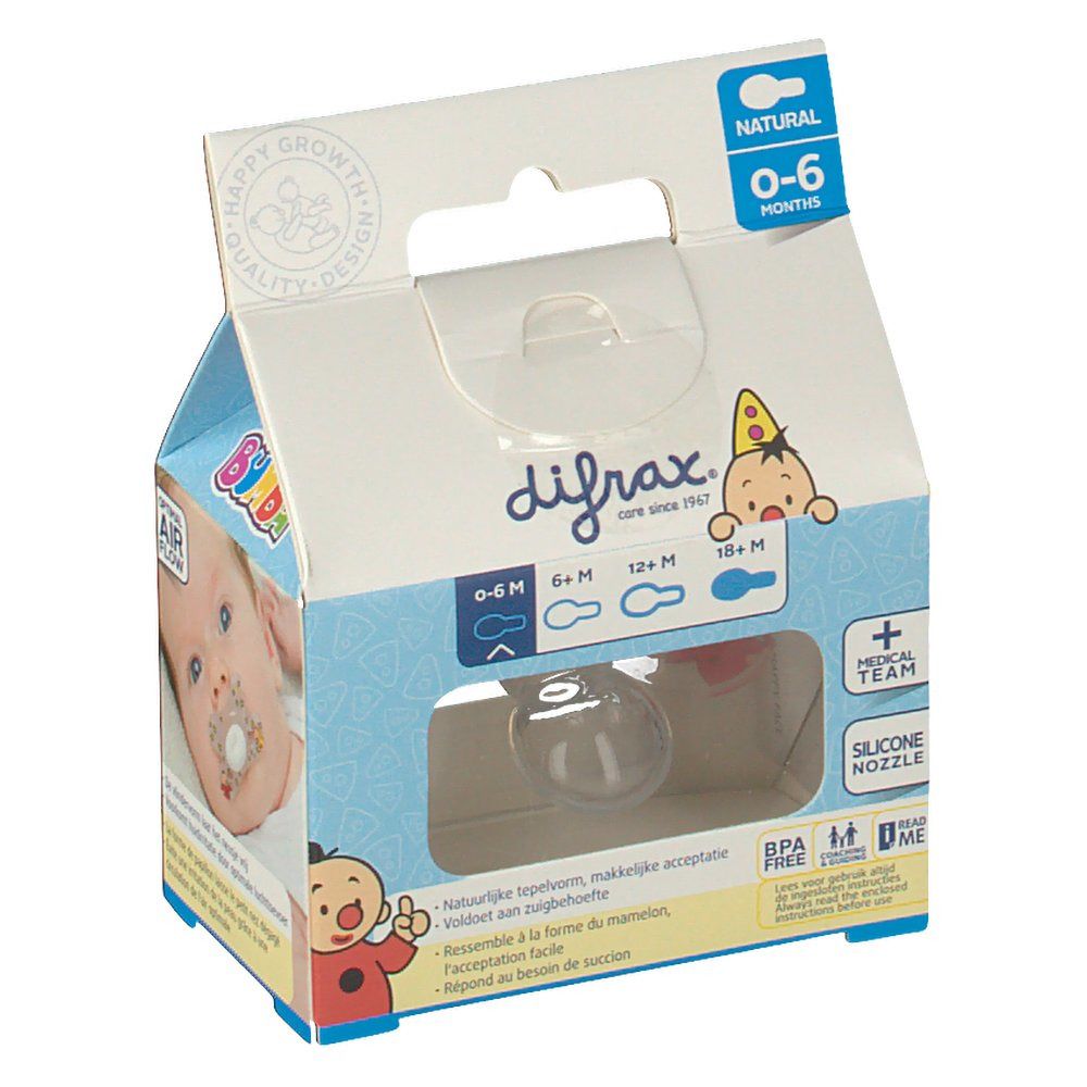 Difrax Natural Fospeen Bumba 0-6 Maanden
