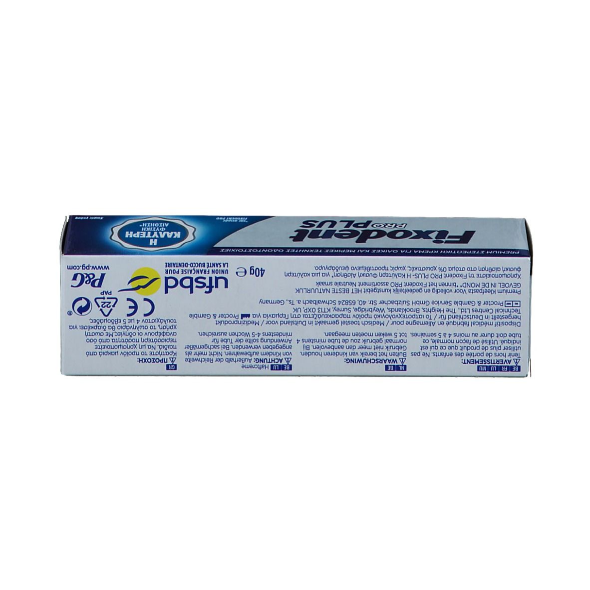 Fixodent Pro Plus 0% Adhesive Paste