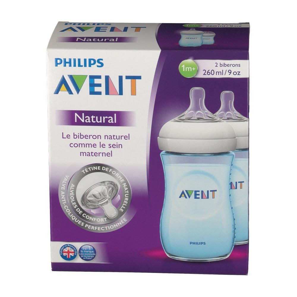 Avent Natural Feeding Bottle Blue Duo
