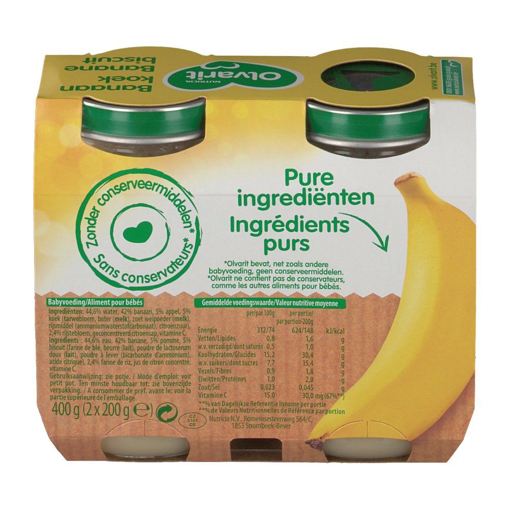 Olvarit Banana Cookie 6M52