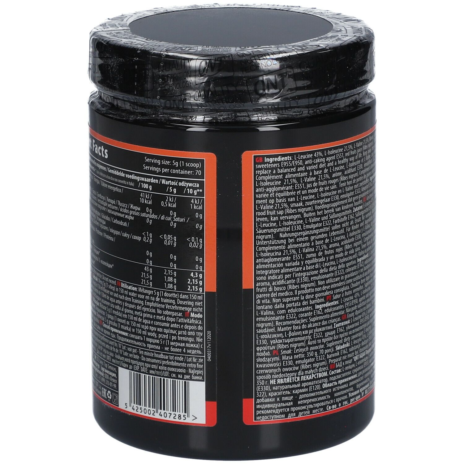 QNT BCAA Powder 8500 Forest Fruit