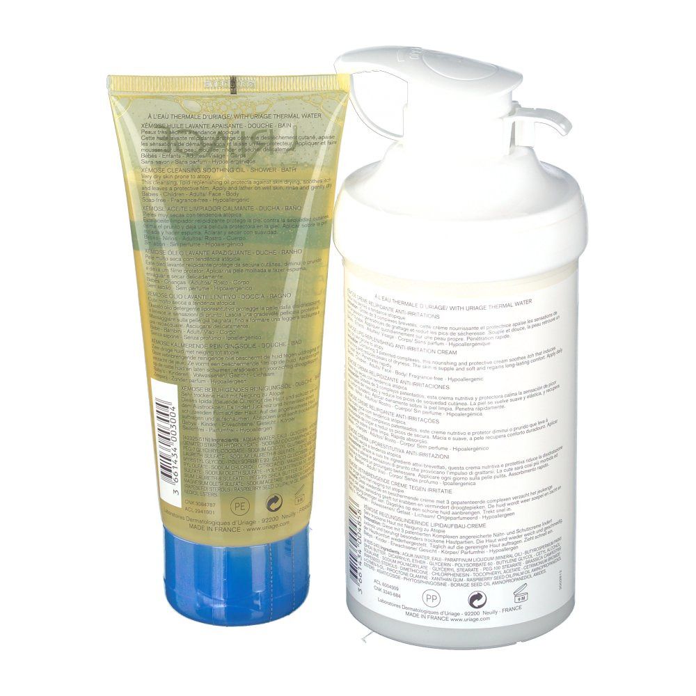 Uriage Xémose Crema + Olio Detergente Pack
