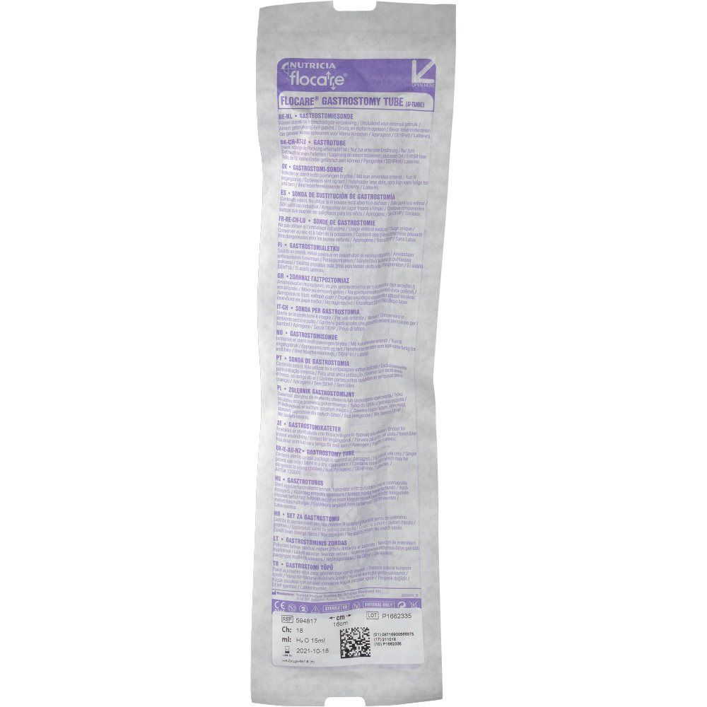 Nutricia Flocare Sonda Gastrostomia CH18 Ref. 594817
