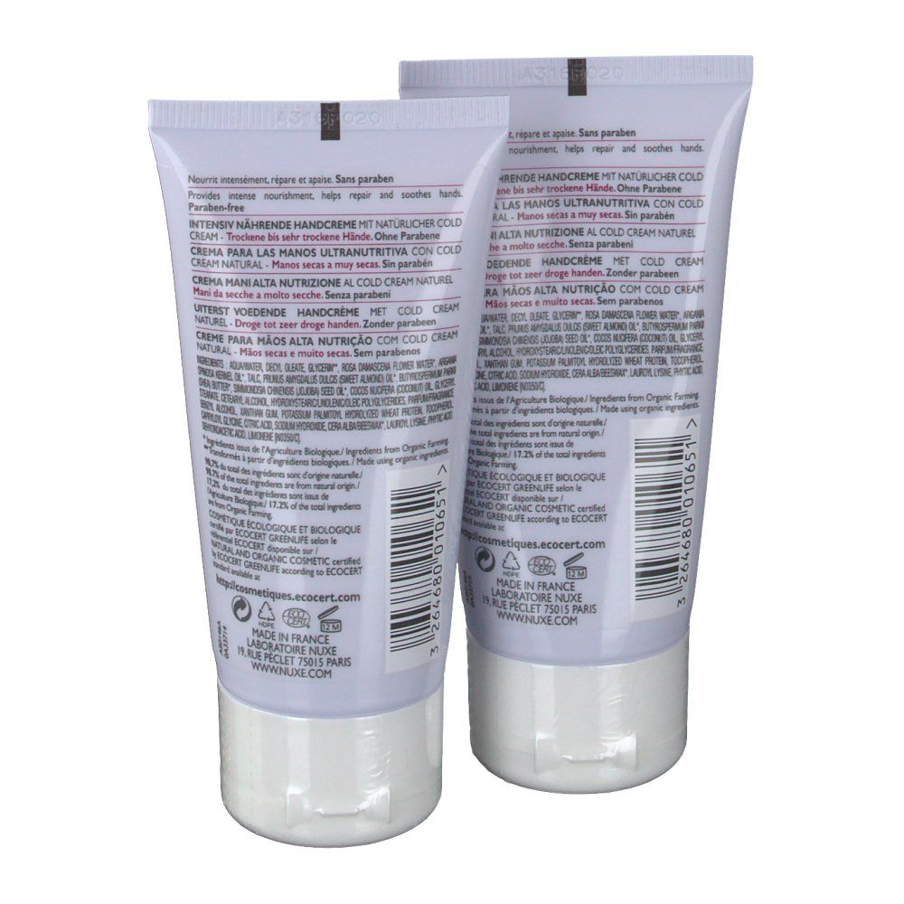 Bio Beauté By Nuxe Crema Per Le Mani Alta Nutrizione Con Cold Cream Naturale Duo