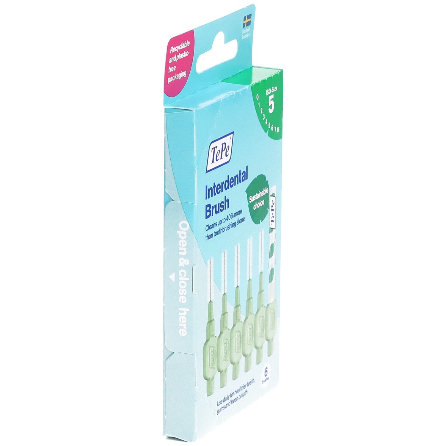 Retro della confezione con informazioni. Certificazione FSC. Istruzioni e pittogrammi.