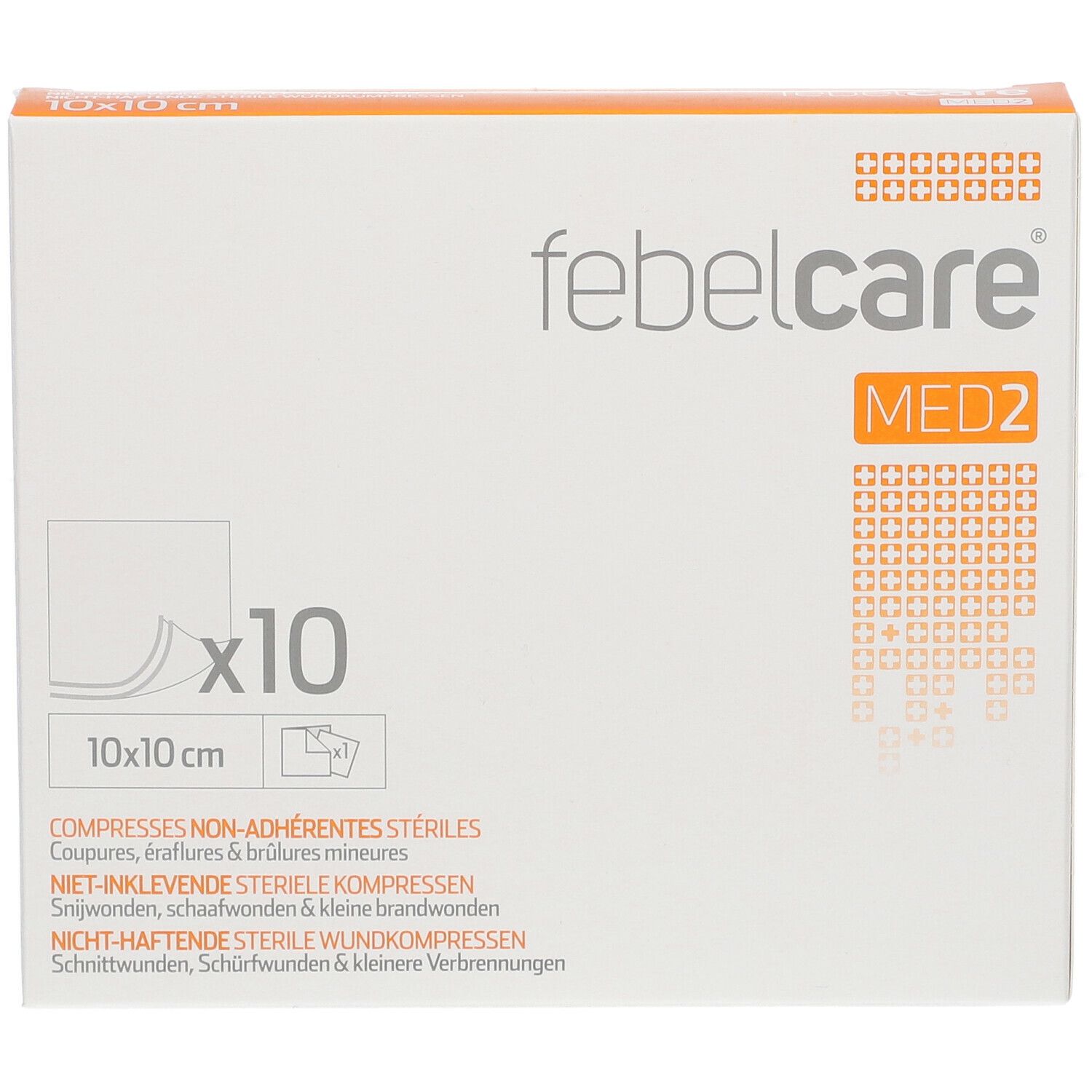 Febelcare Gauze Sterile Non-Adhesive 10x10cm