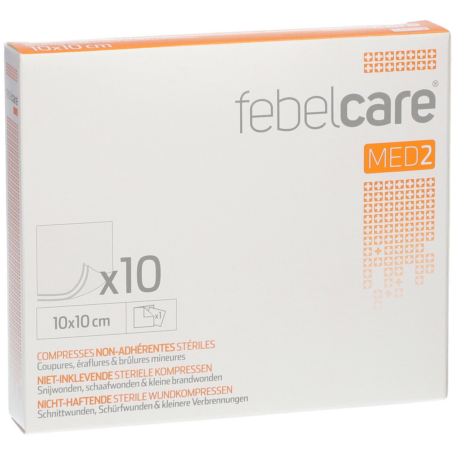 Febelcare Gauze Sterile Non-Adhesive 10x10cm