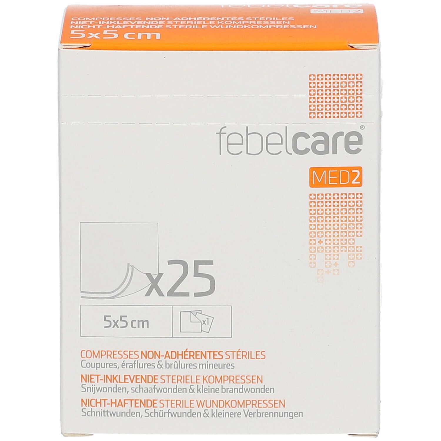 Febelcare Gauze Sterile Non-Adhesive 5x5cm