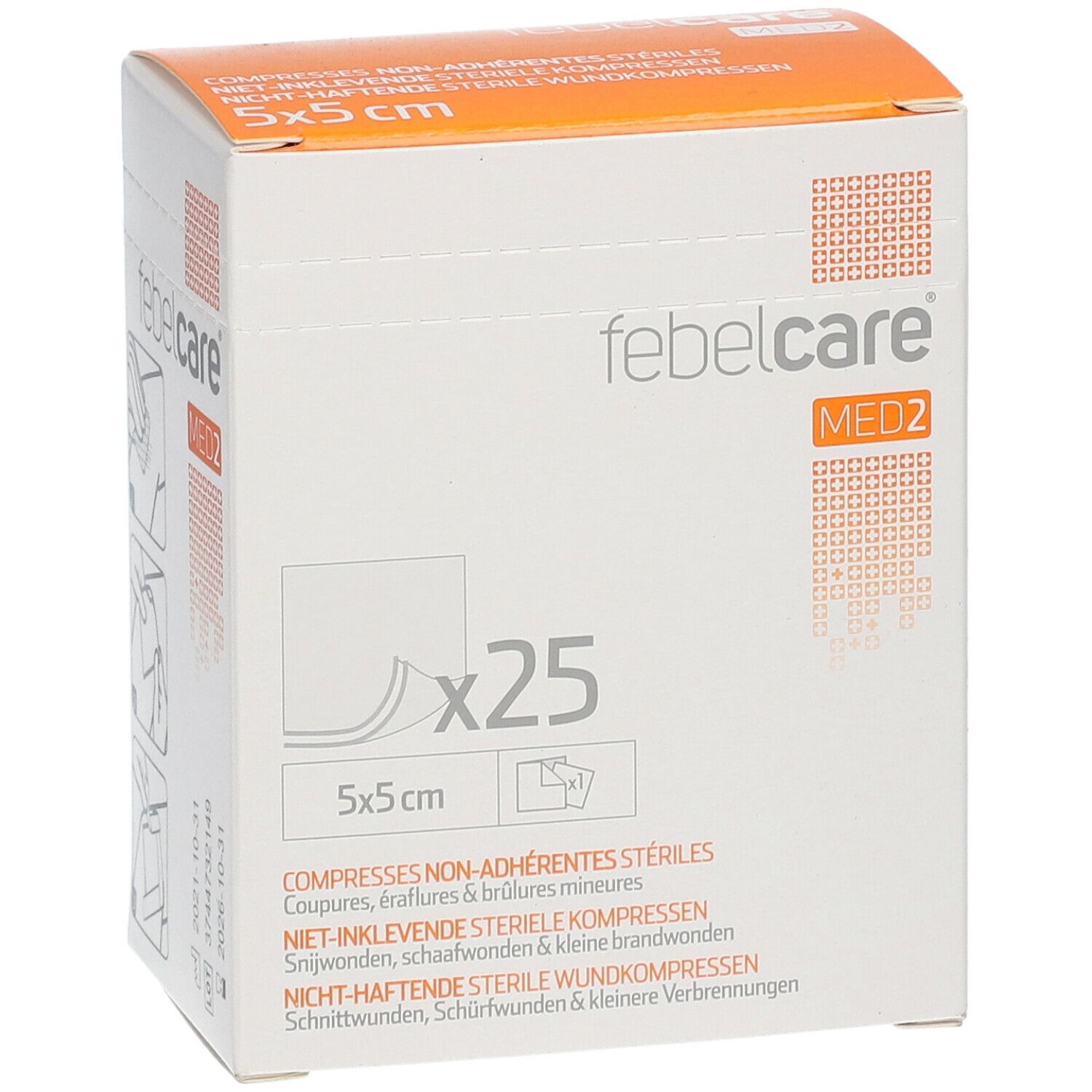 Febelcare Gauze Sterile Non-Adhesive 5x5cm