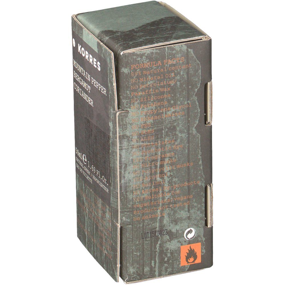 Korres Fragrance Mountain Pepper Bergamot Coriander