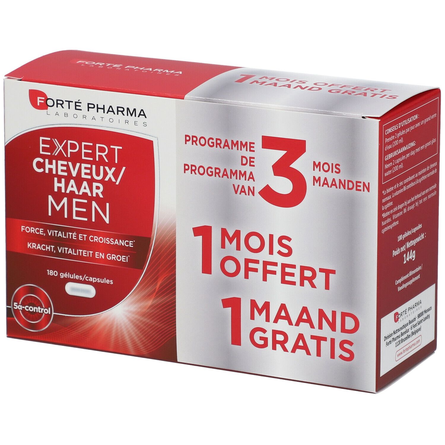 Forté Pharma Expert Perdita Di Capelli Uomini Tripack