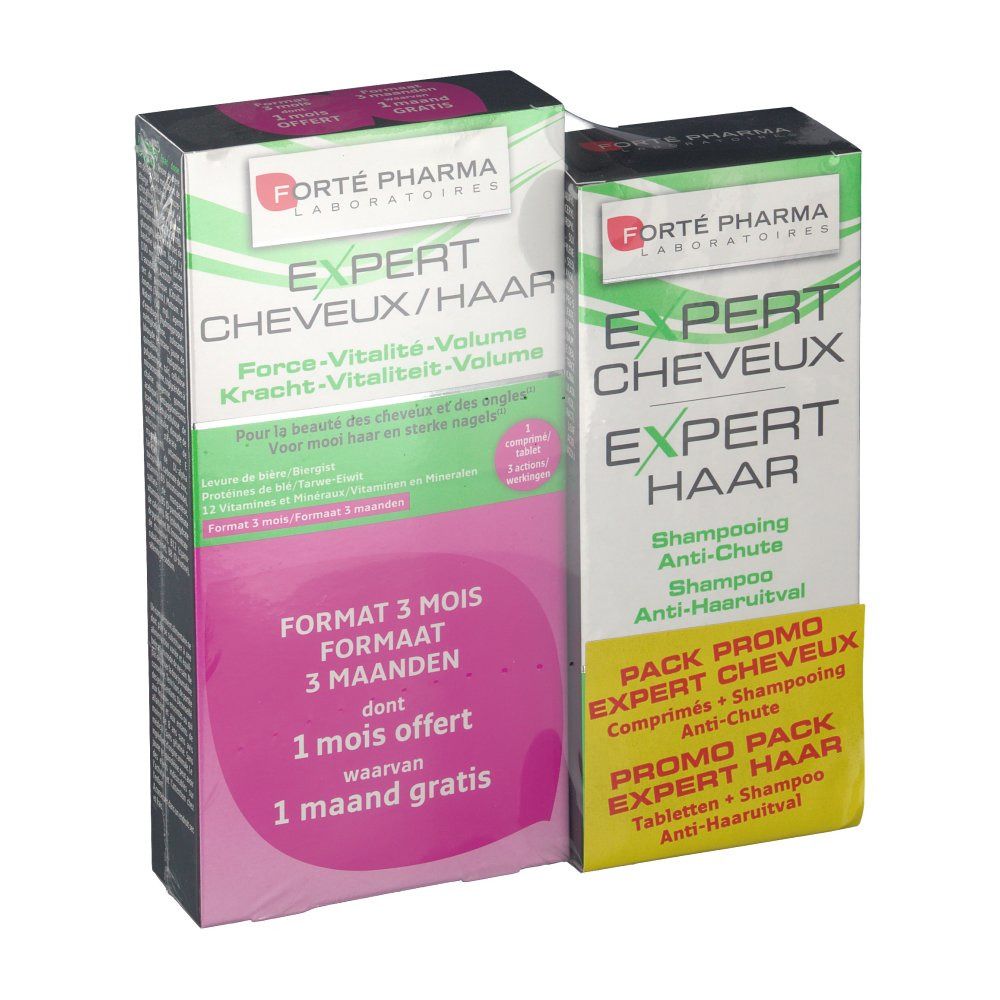 Forté Pharma Expert Capelli Tripack + Expert Capelli Shampoo 200ml