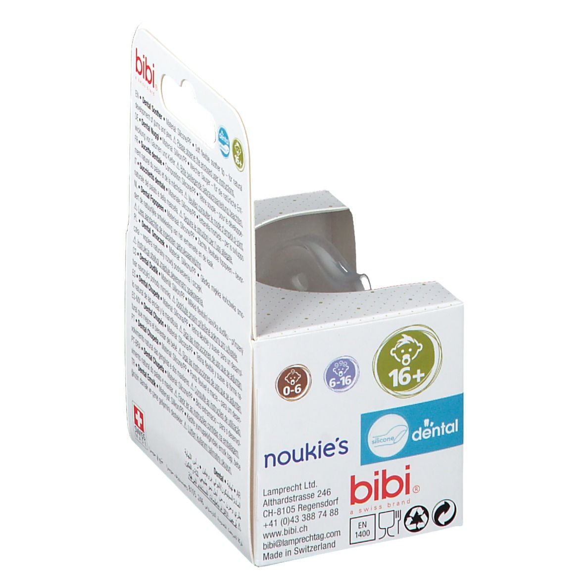Bibi® Happiness Noukie's Bao/Wapi Ciuccio Ortodontico 16+ Mesi