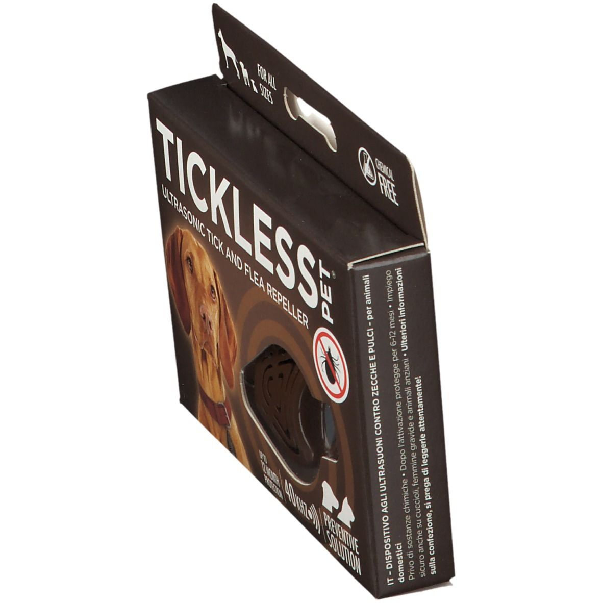 Tickless Espulsore Ultrasonico Zecca/Pulce Marrone