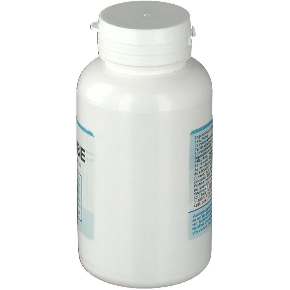 Flacone bianco con tappo a capsula. Nessun'altra caratteristica visibile.