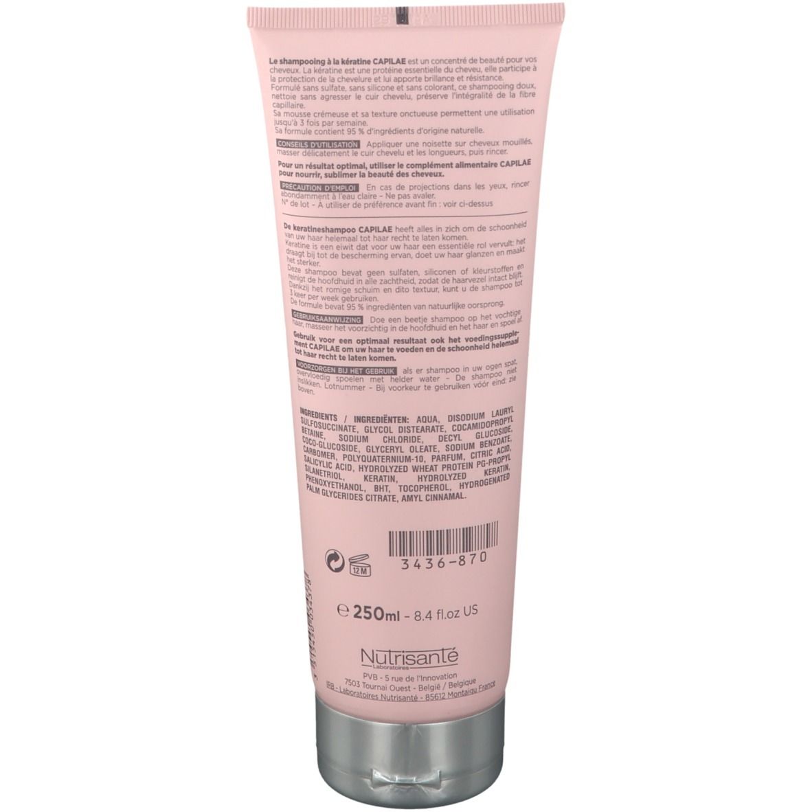 Nutrisanté Capilae+ Cheratina Shampoo