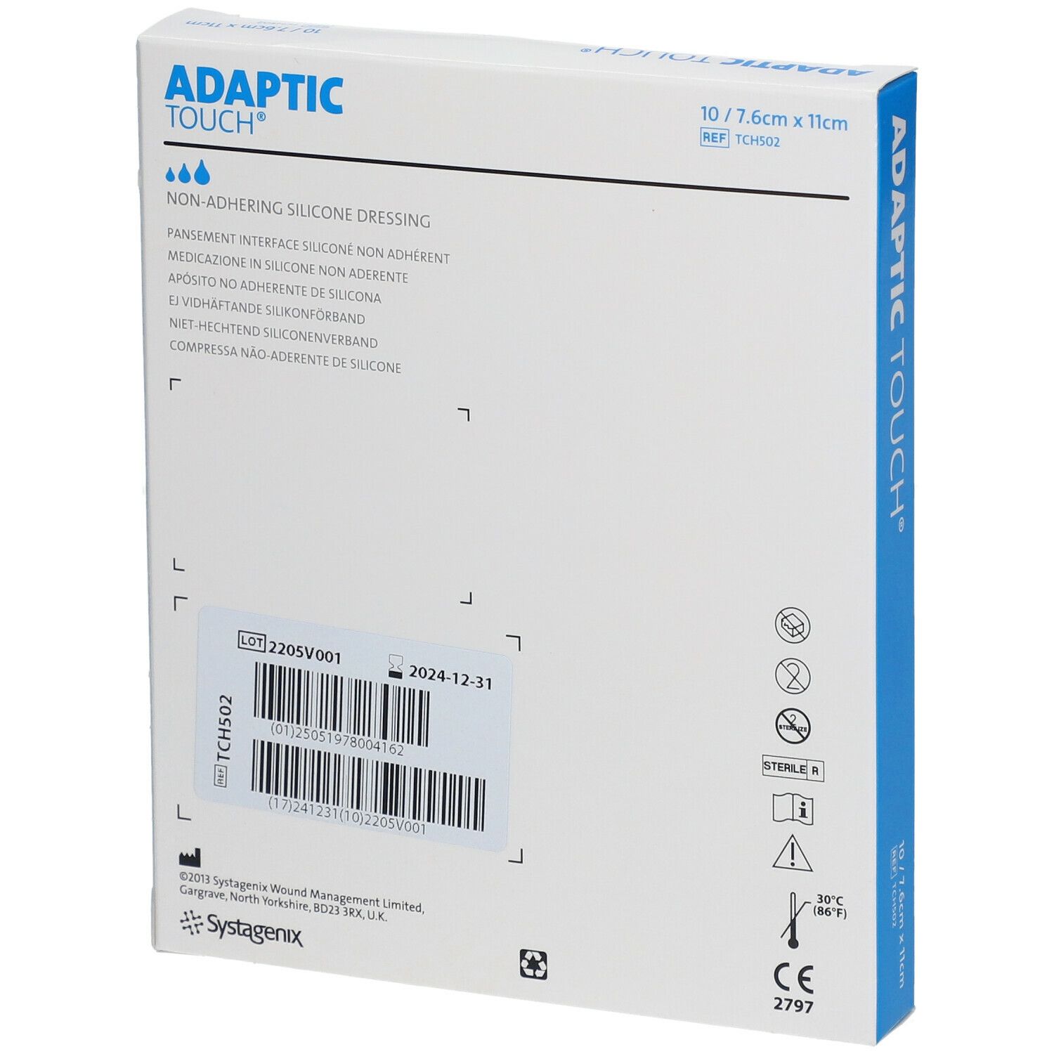 Systagenix ADAPTIC TOUCH® 7,6 x 11 cm