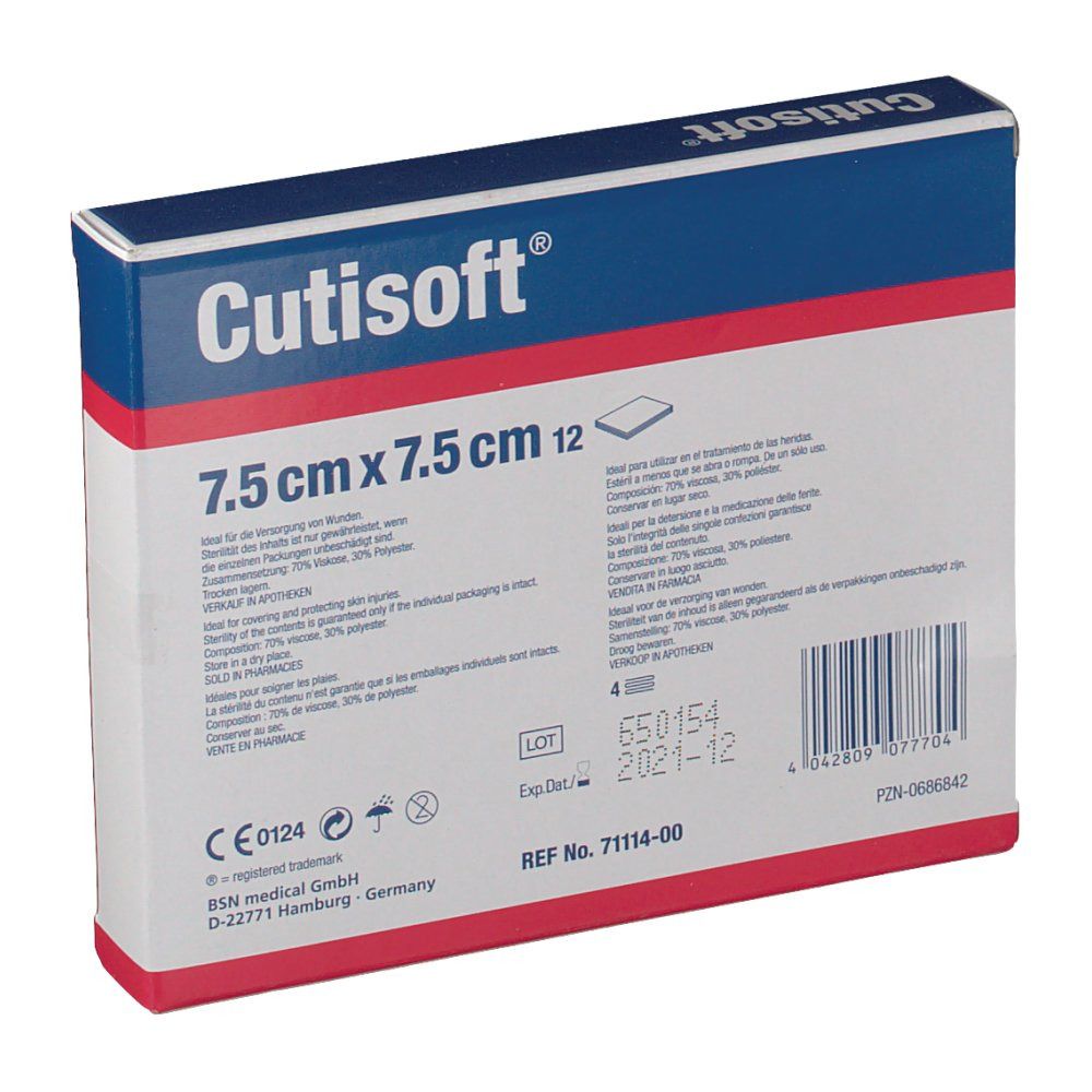 Cutisoft Cotone Sterile 7,5x7,5cm