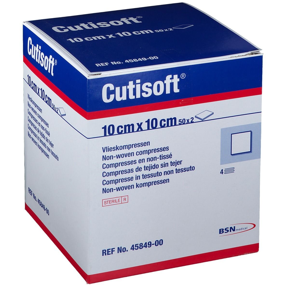 Cutisoft Cotone Sterile TNT 10cm x 10cm