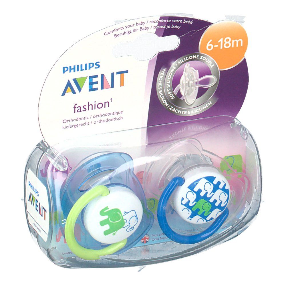 Avent Pacifier Fashion Elephant 6-18 Months