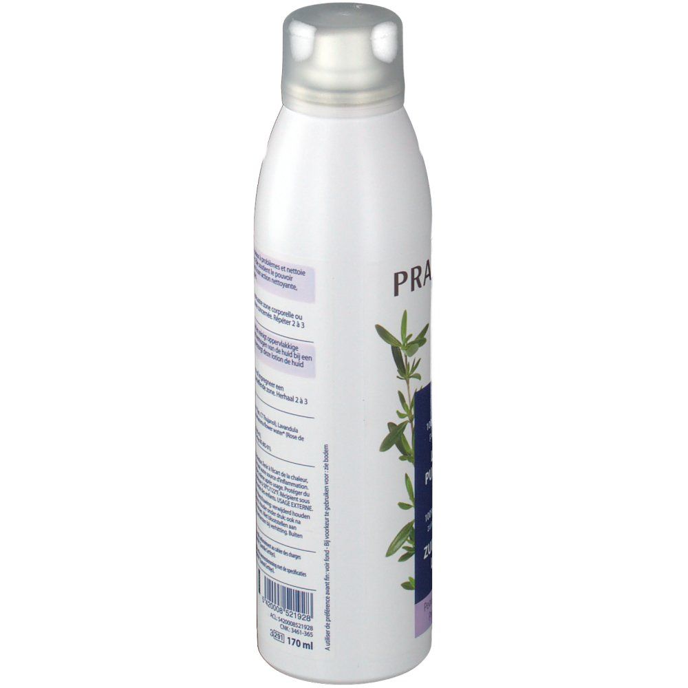 Flacone bianco con tappo argentato. Retro con testo multilingue. Codice a barre e altre informazioni.