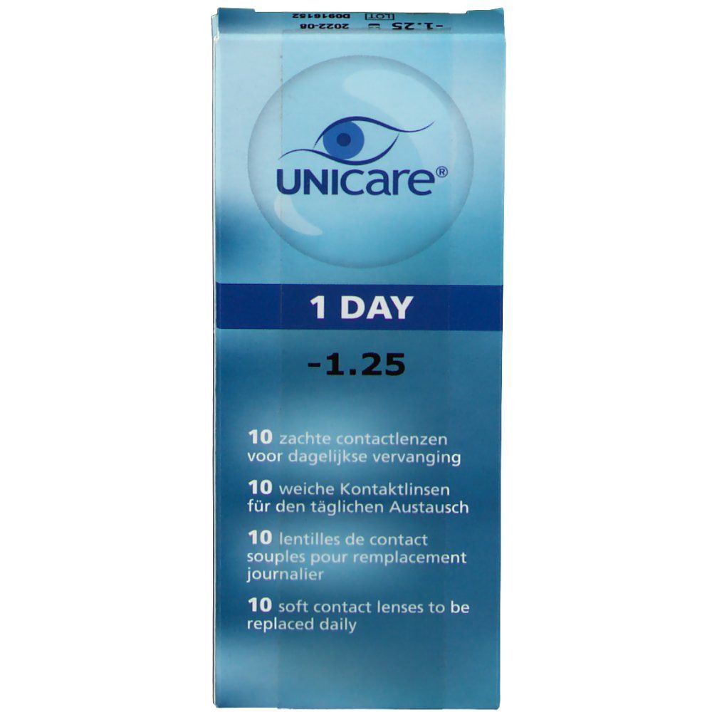 Unicare Daily Contact Lenses -1.25