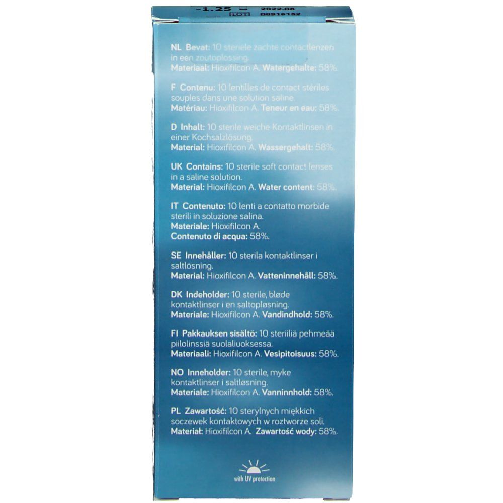 Unicare Daily Contact Lenses -1.25